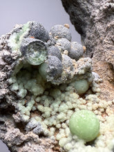 Load image into Gallery viewer, High-Grade Green Wavellite Collectors Specimen - Radiating Botryoidal Crystal Formation - Arkansas, USA