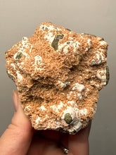 Load image into Gallery viewer, Peach Druzy Heulandite on Matrix – India | Rare Peach Crystal Mineral Specimen for Collectors & Display
