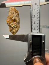 Load image into Gallery viewer, Hessonite Garnet Cluster on Matrix – Natural Collector Specimen from Pakistan | High-Grade Orange-Red Garnet Crystals