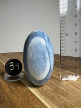 Load image into Gallery viewer, Lingam - Blue Opal with Chalcedony from India