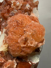 Load image into Gallery viewer, Rare Red Apophyllite + Druzy Red Stilbite Flowers — Deccan Traps, India