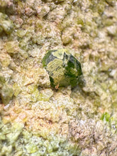 Load image into Gallery viewer, Gemmy Green Garnet on Matrix – Pakistan Collector Specimen