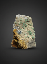 Load image into Gallery viewer, High-Grade Green Wavellite Collectors Specimen - Radiating Botryoidal Crystal Formation - Arkansas, USA