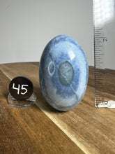 Load image into Gallery viewer, Lingam - Blue Opal with Chalcedony from India