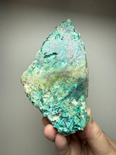 Load image into Gallery viewer, 4” Polished Native Copper in Chrysocolla — Display Specimen (Indonesia)