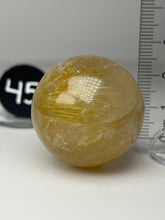 Load image into Gallery viewer, Golden Rutile Quartz (AKA Golden Angel Hair Quartz) Sphere