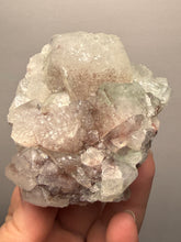 Load image into Gallery viewer, Druzy Green Apophyllite with Druzy Red & Green Heulandite – Deccan Traps, Maharashtra, India