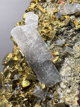 Load image into Gallery viewer, 4” New Find: Huanzala Mine Peru Sphalerite + Chalcopyrite + Apatite + Calcite + Quartz | Collector Display Specimen