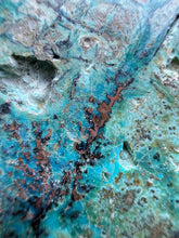 Load image into Gallery viewer, 4” Polished Native Copper in Chrysocolla — Display Specimen (Indonesia)