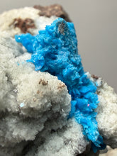 Load image into Gallery viewer, Rare Electric Blue Cavansite on Druzy Matrix – Collector Mineral Specimen | India