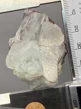 Load image into Gallery viewer, Lustrous Apophyllite over Red Heulandite (Zeolite Pocket) — Deccan Traps, Maharashtra, India