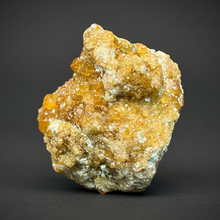 Load image into Gallery viewer, Hessonite Garnet Cluster on Matrix – Natural Collector Specimen from Pakistan | High-Grade Orange-Red Garnet Crystals