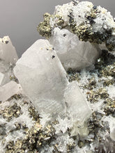 Load image into Gallery viewer, 3.5” New Find: Huanzala Mine Peru Sphalerite + Chalcopyrite + Apatite + Calcite + Quartz | Collector Display Specimen