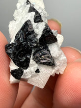 Load image into Gallery viewer, Blue Cap Dark Green Stak Nala Tourmaline on Cleavelandite Matrix – Haramosh Mountains, Pakistan