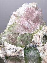Load image into Gallery viewer, Watermelon Tourmaline on Quartz Matrix – Collector Mineral Specimen from Pakistan