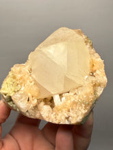 Load image into Gallery viewer, High-Grade Druzy Calcite with Golden Stilbite | Maharashtra, India (Collector Cabinet Specimen)