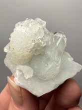 Load image into Gallery viewer, Gemmy Clear Apophyllite on Botryoidal Druzy Chalcedony | Zeolite Mineral Specimen | Maharashtra, India