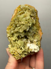 Load image into Gallery viewer, High-Grade Green Heulandite on Peach Stilbite Crystal Cluster | Deccan Traps, Maharashtra, India | Collector Mineral Specimen