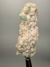 Load image into Gallery viewer, Light Purple Lepidolite with Light Green Tourmaline on Matrix – Pakistan Mineral Specimen | Collector Grade