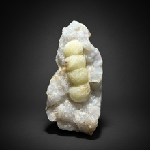 Load image into Gallery viewer, Rare Botryoidal Yellow Fluorite on Quartz Matrix Collector Mineral Specimen – Maharashtra, India
