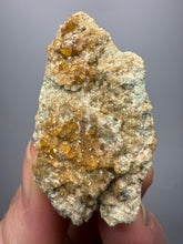 Load image into Gallery viewer, Hessonite Garnet Cluster on Matrix – Natural Collector Specimen from Pakistan | High-Grade Orange-Red Garnet Crystals