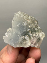 Load image into Gallery viewer, Druzy Chalcedony Stalactite with Druzy Clear Apophyllite & Optical Calcite | Maharashtra, India