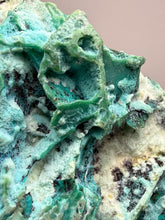 Load image into Gallery viewer, 4” Polished Native Copper in Chrysocolla — Display Specimen (Indonesia)