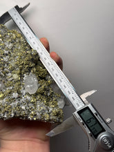 Load image into Gallery viewer, 6.8” New Find: Huanzala Mine Peru Sphalerite + Chalcopyrite + Apatite + Calcite + Quartz | Collector Display Specimen