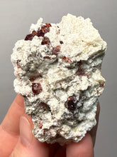 Load image into Gallery viewer, High-Grade Naturally Faceted Red Spessartine Garnet on Matrix — Skardu, Pakistan