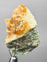 Load image into Gallery viewer, Hessonite Garnet Cluster on Matrix – Natural Collector Specimen from Pakistan | High-Grade Orange-Red Garnet Crystals