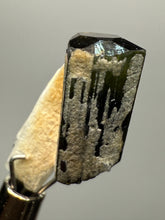 Load image into Gallery viewer, Dark Green Stak Nala Tourmaline and Cleavelandite – Haramosh Mountains, Pakistan | Thumbnail Specimen