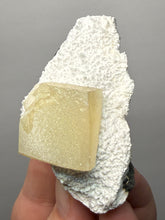 Load image into Gallery viewer, Rare Druzy Golden “Diamond” Calcite on Zeolite Matrix — Maharashtra, India | Collector Cabinet Specimen