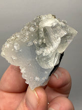 Load image into Gallery viewer, Druzy Chalcedony Stalactite with Druzy Clear Apophyllite & Optical Calcite | Maharashtra, India