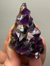 Load image into Gallery viewer, Premium Hematite-Phantom Deep Magenta Ametrine Cluster | Deccan Traps, India | Collector Mineral Specimen