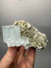 Load image into Gallery viewer, Premium Aquamarine with Mica on Matrix Collector Mineral Specimen – Nagar Valley, Pakistan