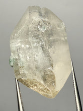Load image into Gallery viewer, Mint Green Tourmaline on Double Terminated Clear Quartz Crystal | Pegmatite Mineral Specimen from Pakistan