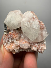 Load image into Gallery viewer, Rare Red Druzy Apophyllite with Red Stilbite Cluster | India | Collector Mineral Specimen