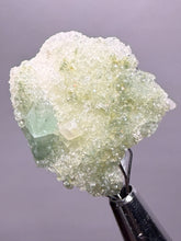 Load image into Gallery viewer, Luminous Mint Apophyllite with Glittering Druzy Sugar Quartz – India