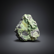 Load image into Gallery viewer, High-Grade Green Wavellite Collectors Specimen - Radiating Botryoidal Crystal Formation - Arkansas, USA