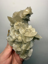 Load image into Gallery viewer, LARGE Silvery Bladed “Rose” Calcite Cluster – Yaogangxian Mine, Hunan, China