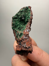 Load image into Gallery viewer, Brochantite Collector Mineral Specimen – Vivid Green Copper Crystals from Morocco