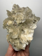 Load image into Gallery viewer, LARGE Silvery Bladed “Rose” Calcite Cluster – Yaogangxian Mine, Hunan, China