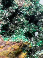 Load image into Gallery viewer, Brochantite Collector Mineral Specimen – Vivid Green Copper Crystals from Morocco