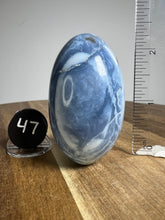 Load image into Gallery viewer, Lingam - Blue Opal with Chalcedony from India