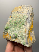 Load image into Gallery viewer, High-Grade Green Wavellite Collectors Specimen - Radiating Botryoidal Crystal Formation - Arkansas, USA