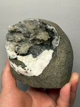 Load image into Gallery viewer, High-Grade Druzy Blue Chalcedony Stalactites Vug — Deccan Traps, Maharashtra, India