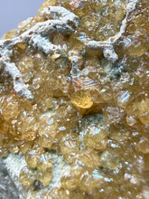 Load image into Gallery viewer, Hessonite Garnet Cluster on Matrix – Natural Collector Specimen from Pakistan | High-Grade Orange-Red Garnet Crystals