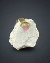 Load image into Gallery viewer, Watermelon Tourmaline on Matrix – Collector Mineral Specimen from Pakistan