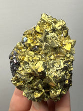 Load image into Gallery viewer, 3.3” New Find: Huanzala Mine Peru Sphalerite + Chalcopyrite + Apatite + Calcite + Quartz | Collector Display Specimen