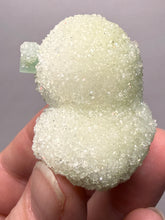Load image into Gallery viewer, Luminous Mint Apophyllite with Glittering Druzy Sugar Quartz – India